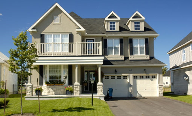 two story house front